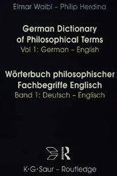 Book cover of Dict Philos Terms Germ-Eng V1 by Phillip Herdina