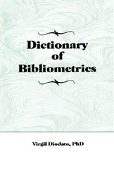 Book cover of Dictionary of Bibliometrics by Unknown