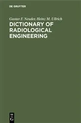 Book cover of Dictionary of radiological engineering (2nd ed.) by Gustav F. Neuder