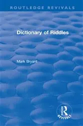 Book cover of Dictionary of Riddles by Mark Bryant