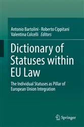 Book cover of Dictionary of Statuses within EU Law by Antonio Bartolini