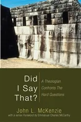Book cover of Did I Say That? by John L. McKenzie