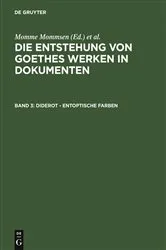Book cover of Diderot - Entoptische Farben by Unknown
