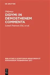 Book cover of Didymi in Demosthenem commenta by Didymus