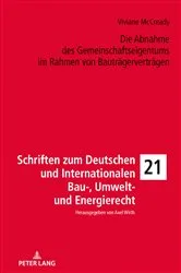 Book cover of Die Abnahme des Gemeinschaftseigentums im Rahmen von Bautraegervertraegen by Viviane McCready