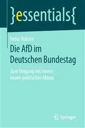Book cover of Die AfD im Deutschen Bundestag by Fedor Ruhose