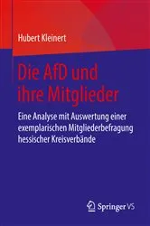 Book cover of Die AfD und ihre Mitglieder by Hubert Kleinert