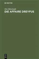 Book cover of Die Affaire Dreyfus by Otto Mittelstädt