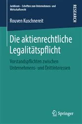 Book cover of Die aktienrechtliche Legalitätspflicht by Rouven Kuschnereit