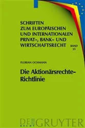 Book cover of Die Aktionärsrechte-Richtlinie by Florian Ochmann