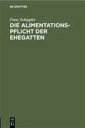 Book cover of Die Alimentationspflicht der Ehegatten by Unknown