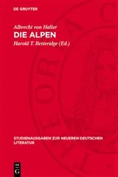 Book cover of Die Alpen by Albrecht von Haller