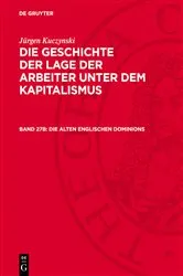 Book cover of Die alten englischen Dominions by Jürgen Kuczynski