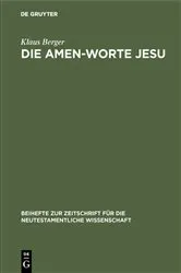 Book cover of Die Amen-Worte Jesu by Klaus Berger