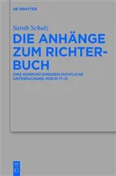 Book cover of Die Anhänge zum Richterbuch by Sarah Schulz