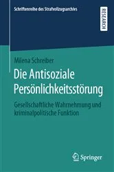 Book cover of Die Antisoziale Persönlichkeitsstörung by Unknown