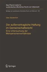 Book cover of Die außervertragliche Haftung im Gemeinschaftsrecht by Uwe Säuberlich