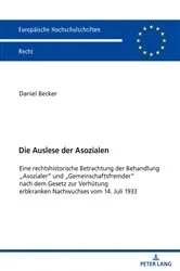 Book cover of Die Auslese der Asozialen by Daniel Becker