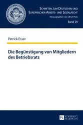 Book cover of Die Beguenstigung von Mitgliedern des Betriebsrats by Ulrich Preis