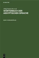 Book cover of Die Belegstellen by Adolf Erman