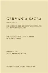 Book cover of Die Benediktinerabtei St. Peter im Schwarzwald. Die Bistümer der Kirchenprovinz Mainz. Das Bistum Konstanz 7 by Jutta Krimm-Beumann