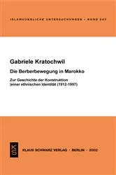 Book cover of Die Berberbewegung in Marokko by Gabriele Kratochwil