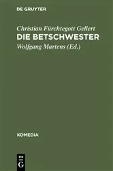 Book cover of Die Betschwester by Christian Fürchtegott Gellert