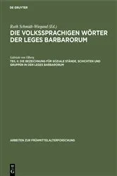 Book cover of Die Bezeichnung für soziale Stände, Schichten und Gruppen in den Leges Barbarorum by Gabriele von Olberg