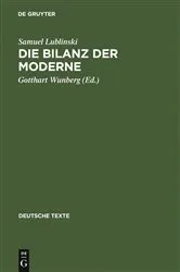 Book cover of Die Bilanz der Moderne by Samuel Lublinski