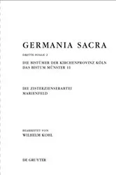 Book cover of Die Bistümer der Kirchenprovinz Köln. Das Bistum Münster 11. Die Zisterzienserabtei Marienfeld by Wilhelm Kohl