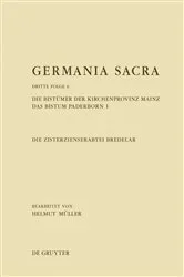 Book cover of Die Bistümer der Kirchenprovinz Mainz. Das Bistum Paderborn 1. Die Zisterzienserabtei Bredelar by Helmut Müller