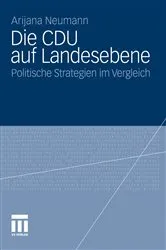 Book cover of Die CDU auf Landesebene by Arijana Neumann