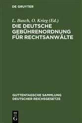 Book cover of Die Deutsche Gebührenordnung für Rechtsanwälte (13th ed.) by Unknown