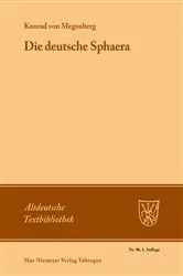 Book cover of Die Deutsche Sphaera by Konrad von Megenberg