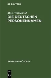 Book cover of Die Deutschen Personennamen (2nd ed.) by Max Gottschald
