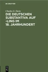Book cover of Die deutschen Substantiva auf -ling im 18. Jahrhundert by Unknown