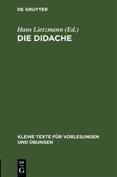 Book cover of Die Didache (6th ed.) by Hans Lietzmann