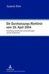 Book cover of Die Durchsetzungs-Richtlinie vom 29. April 2004 by Unknown