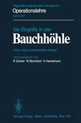 Book cover of Die Eingriffe in der Bauchhöhle (3rd ed.) by R. Zenker