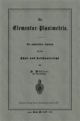 Book cover of Die Elementar-Planimetrie by H. Müller
