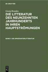 Book cover of Die Emigrantenlitteratur (2nd ed.) by Georg Brandes