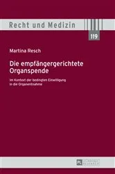 Book cover of Die empfaengergerichtete Organspende by Hans Lilie