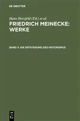 Book cover of Die Entstehung des Historismus (3rd ed.) by Hans Herzfeld