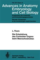 Book cover of Die Entwicklung des Cortischen Organs beim Meerschweinchen by L. Thorn