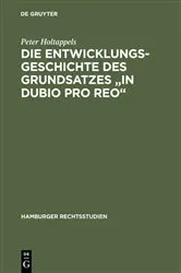 Book cover of Die Entwicklungsgeschichte des Grundsatzes 