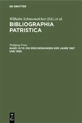 Book cover of Die Erscheinungen der Jahre 1967 und 1968 by Wilhelm Schneemelcher