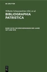 Book cover of Die Erscheinungen der Jahre 1977 und 1978 by Wilhelm Schneemelcher