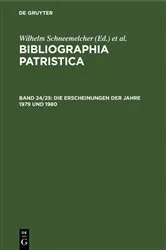 Book cover of Die Erscheinungen der Jahre 1979 und 1980 by Wilhelm Schneemelcher
