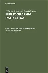Book cover of Die Erscheinungen der Jahre 1981 und 1982 by Wilhelm Schneemelcher
