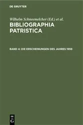 Book cover of Die Erscheinungen des Jahres 1959 by Wilhelm Schneemelcher